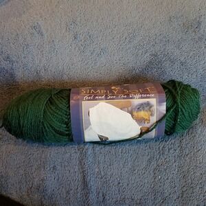 Caron Simply Soft Yarn Dark Sage 3oz Green Worsted Acrylic 4 Ply vintage